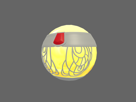 Low Poly Casual Luxury Ball 3D Model