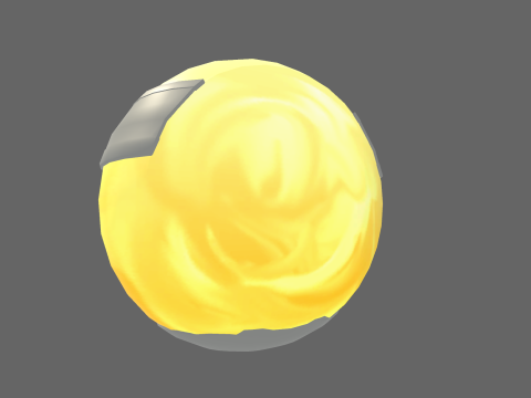 Low Poly Casual Luxury Ball 3D Model