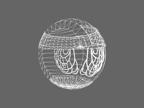 Low Poly Casual Luxury Ball 3D Model