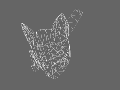 Low Poly Casual Fox Mask 3D Model