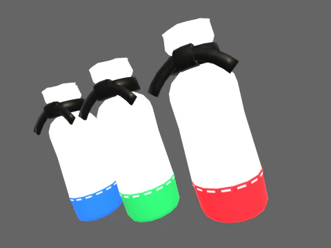 Low Poly Casual Karate Bag 3D Model