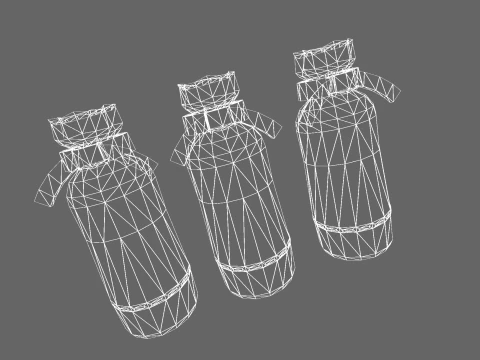 Low Poly Casual Karate Bag 3D Model