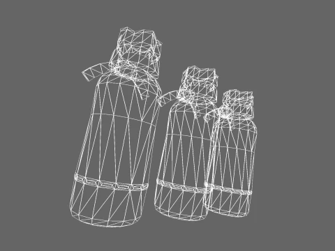 Low Poly Casual Karate Bag 3D Model