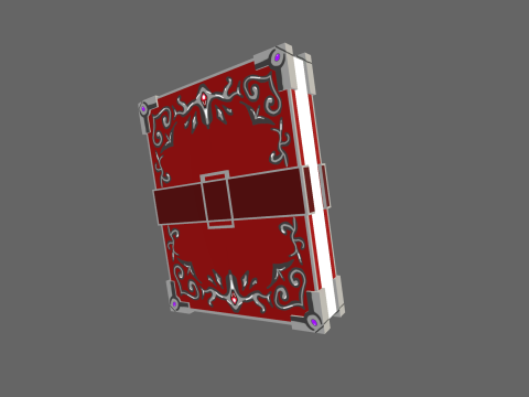 Low Poly Casual Magic Book Modello 3D