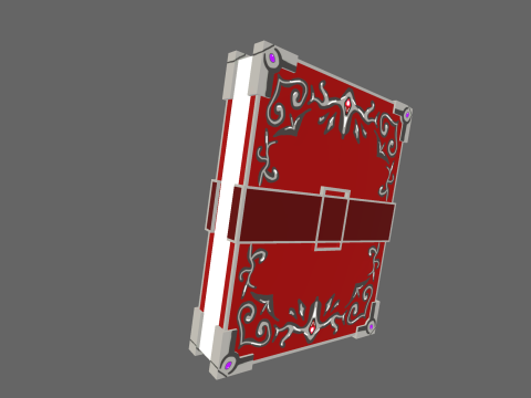 Low Poly Casual Magic Book Modello 3D