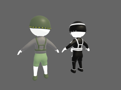 Low Poly Noob Soldier - Fantasy Characters Pack 3Dモデル