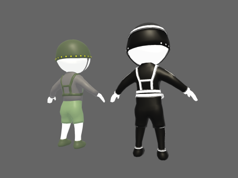 Low Poly Noob Soldier - Fantasy Characters Pack 3Dモデル