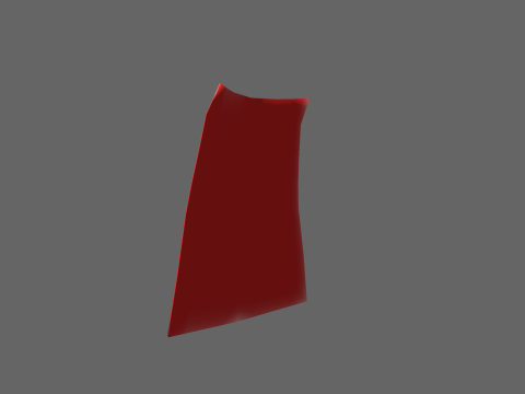 Low Poly Casual Cape Modelo 3D