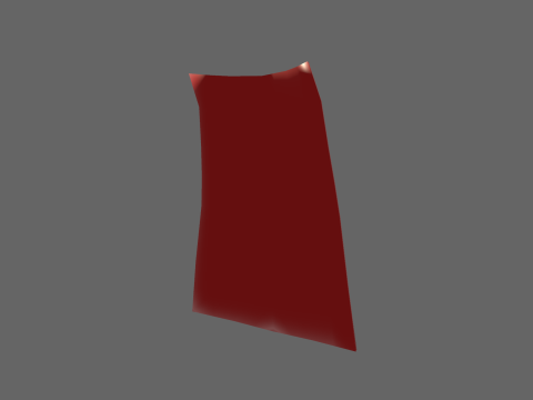 Low Poly Casual Cape Modelo 3D