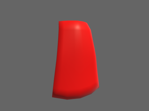 Low Poly Casual Cape Modelo 3D