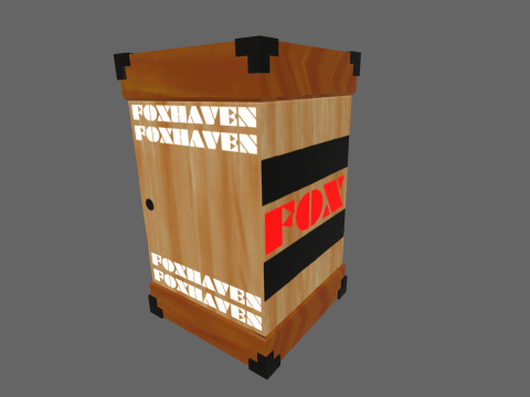 Low Poly Casual Wooden Rucksack Modelo 3D