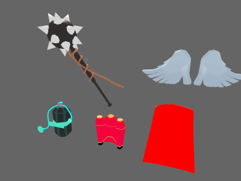 Low Poly 16 Heros - Fantasy Characters Pack 3D Модель