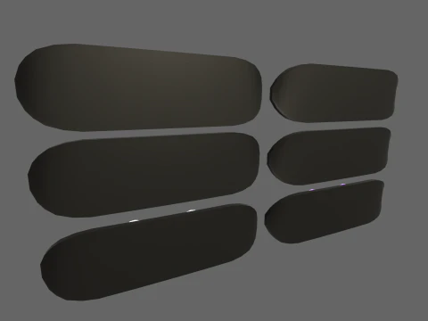 Low Poly Casual Snow Board 3D Model