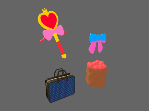 Low Poly 12 Girls - Fantasy Characters Pack 3D Model