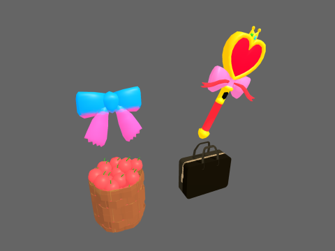 Low Poly 12 Girls - Fantasy Characters Pack 3D Model