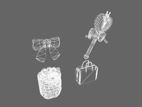Low Poly 12 Girls - Fantasy Characters Pack 3D Model