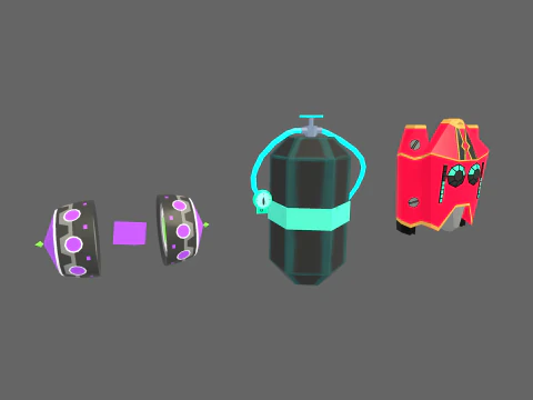 Low Poly 7 Sci-Fi Heros - Fantasy Characters Pack 3D Model