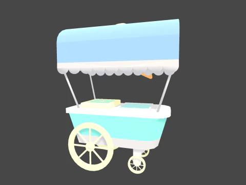Low Poly Casual Ice Creams 3D Model