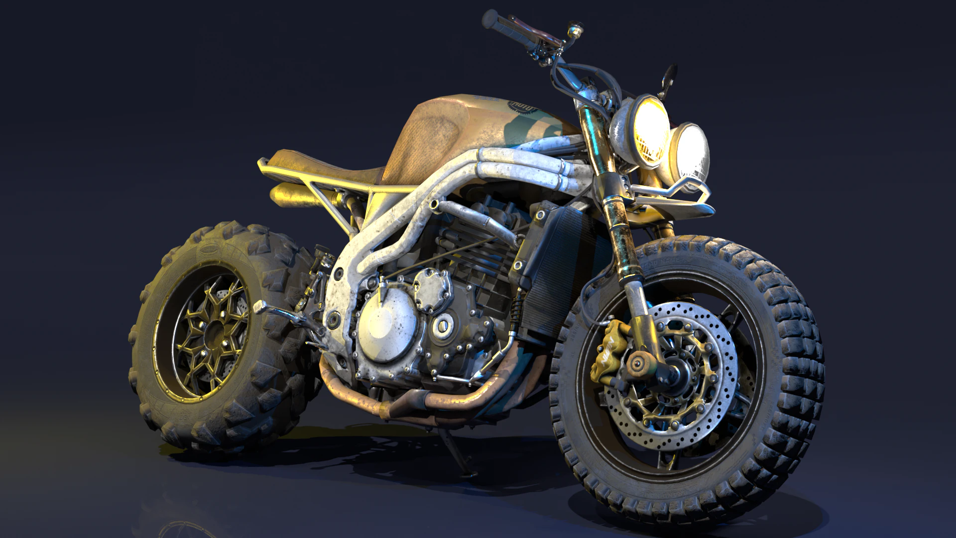 Moto Modello 3D .c4d .max .obj .3ds .fbx .stl .blend 