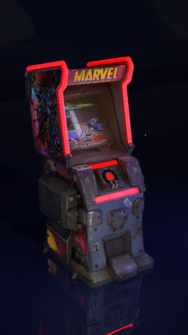 Slot machine Model 3D .c4d .max .obj .3ds .fbx .stl .blend 