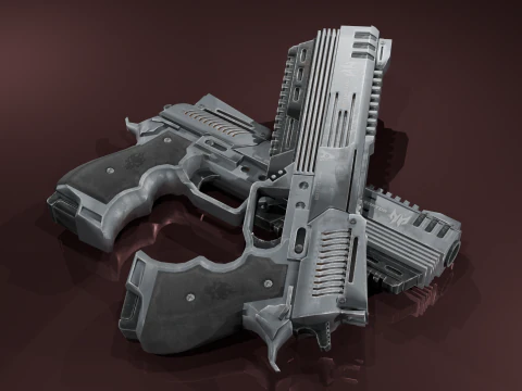 Pistols 3D Model