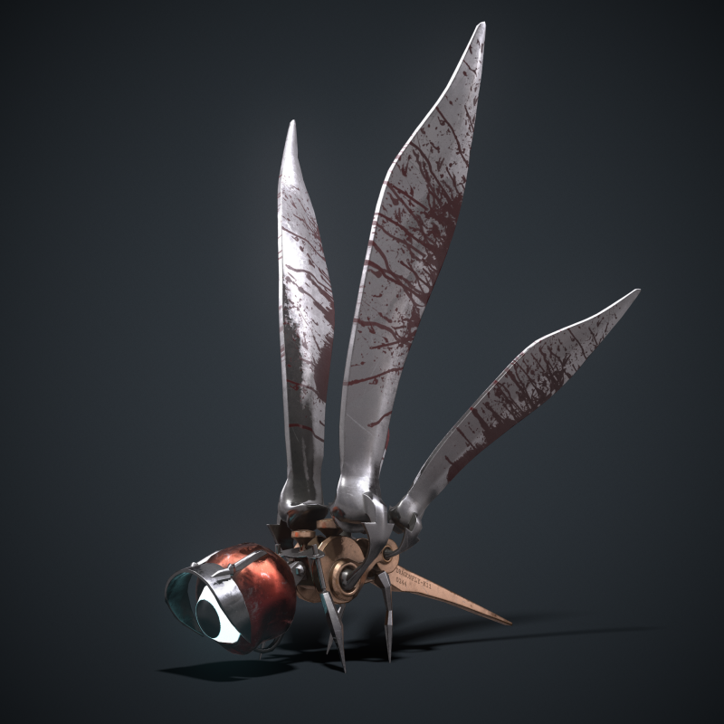 Dragonfly Modello 3D .c4d .max .obj .3ds .fbx .stl .blend 