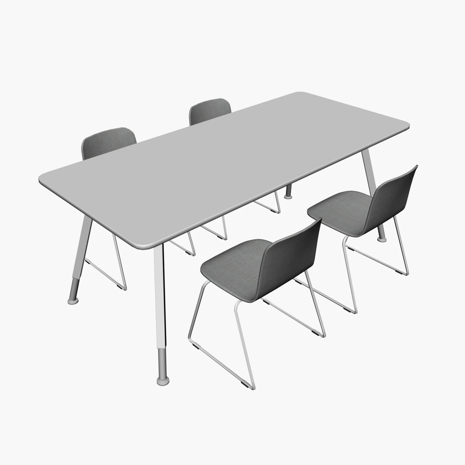 CONFERENCE TABLE PP 01 3D Model .c4d .max .obj .3ds .fbx .stl .blend 