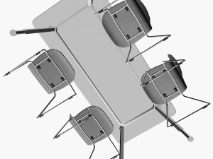 CONFERENCE TABLE PP 01 3D Model