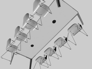 CONFERENCE TABLE PP 02 3D Model