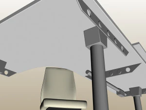 OFFICE CORNER DESK PP 02 3D Model