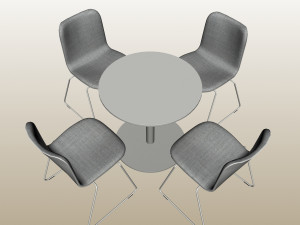 ROUND TABLE COMBO PP 01 Modello 3D