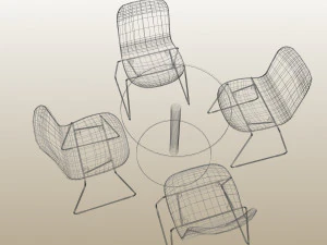 ROUND TABLE COMBO PP 01 3D Model