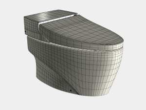 INTEGRATED TOILET PP 01 3D 모델