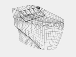INTEGRATED TOILET PP 01 3D 모델