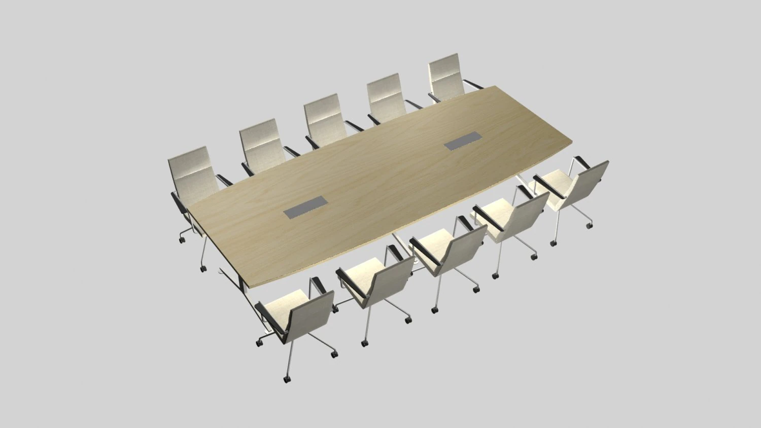 CONFERENCE TABLE PP 03 3D Model .c4d .max .obj .3ds .fbx .stl .blend 