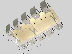 CONFERENCE TABLE PP 03 3D Model
