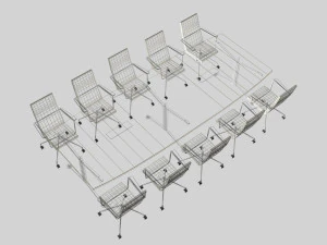 CONFERENCE TABLE PP 03 3D Model