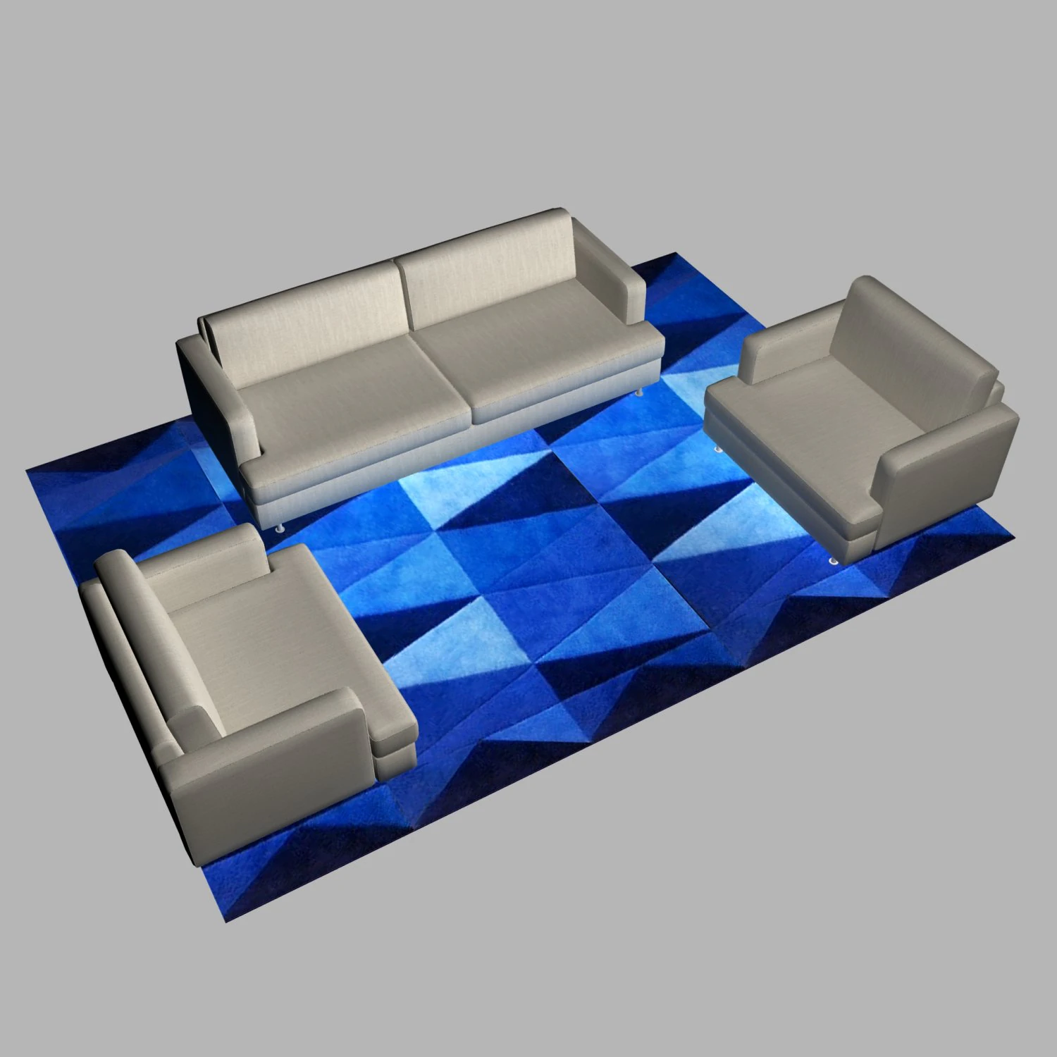 SOFA SET WITH CARPET 3D Model .c4d .max .obj .3ds .fbx .stl .blend