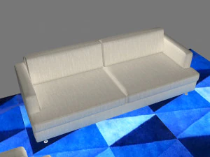 SOFA SET WITH CARPET 3D Model