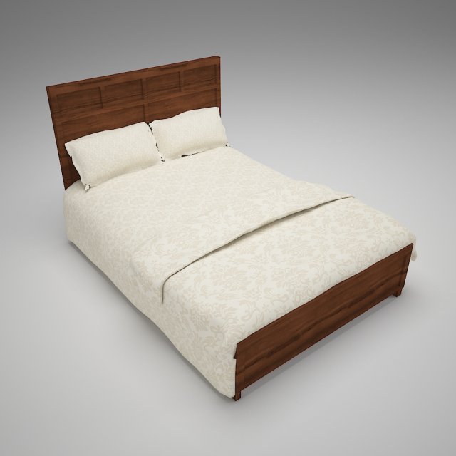 BED PP 01 3D Модель .c4d .max .obj .3ds .fbx .stl .blend