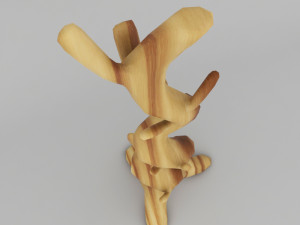 COAT RACK TREE SHAPE PP 01 3D Model