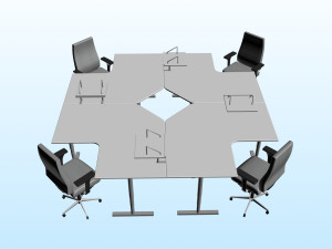 OFFICE WORK STATION PP 03 3D 模型