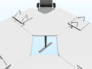 OFFICE WORK STATION PP 03 3D Model