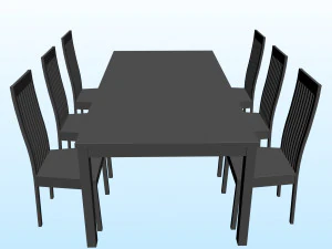 DINING TABLE PP 01 3D Model