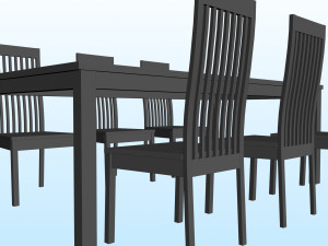 DINING TABLE PP 01 3D Model