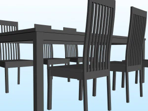 DINING TABLE PP 01 3D Model