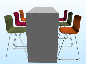 OFFICE CHAT TABLE PP 01 3D Model
