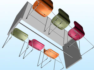 OFFICE CHAT TABLE PP 01 3D Model