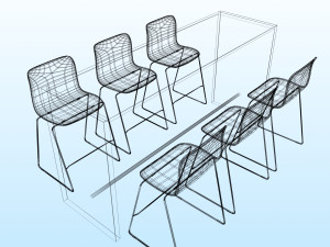OFFICE CHAT TABLE PP 01 Modelo 3D