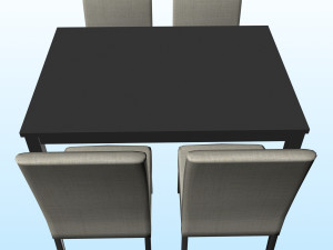 DINING TABLE PP 02 3D Model
